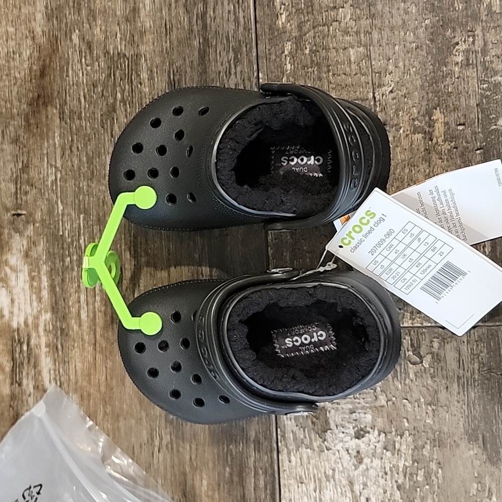 Toddler Size 5 Lined Crocs